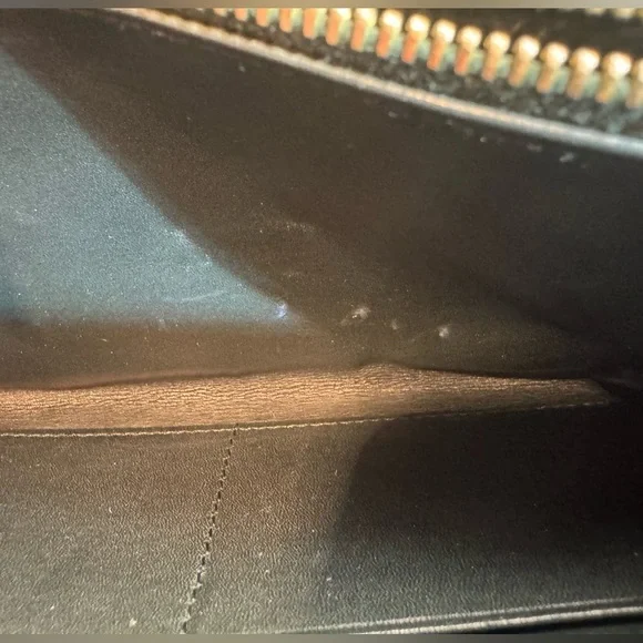 Miu Miu Continental Croc Embossed Zip Wallet Rare Verde Petrolio Authentic - Picture 10 of 14